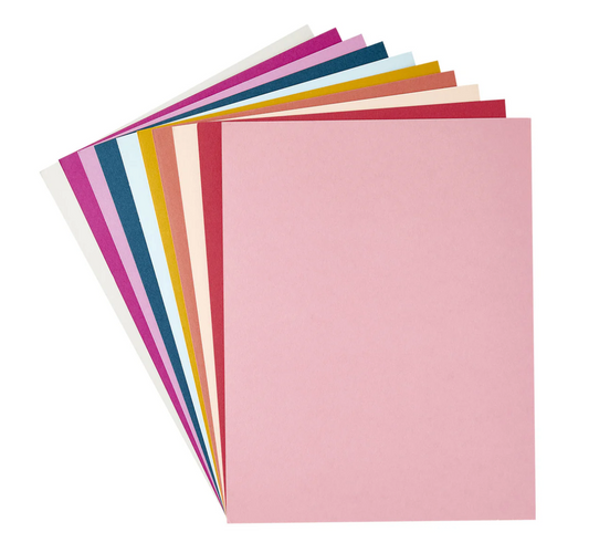 Spellbinders Beautifully Imperfect ColorWheel Cardstock 12 x 12" - 10 Sheets