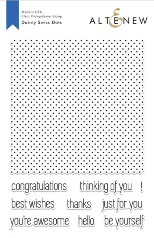 Altenew Dainty Swiss Dots Stamp Set