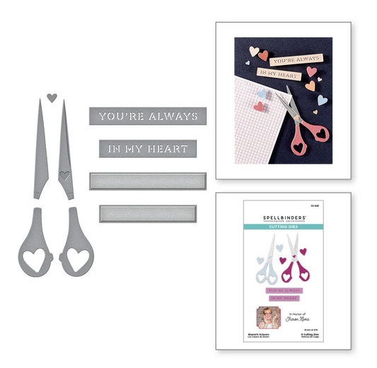 Spellbinders Sharon's Scissors Etched Dies in Honor of Sharon Klima