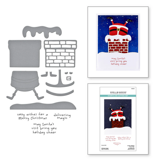 Spellbinders Chimney Caper Clear Stamp & Die Set