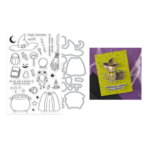 Hero Arts Tricks and Treats Stamp & Cut Set