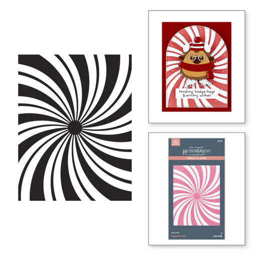 Spellbinders Peppermint Twist BetterPress Plate