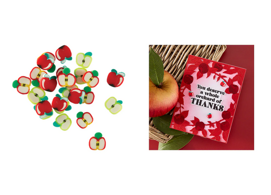 Hero Arts Mini Clay Apples Embellishments