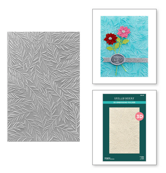 Spellbinders Evergreen 3D Embossing Folder