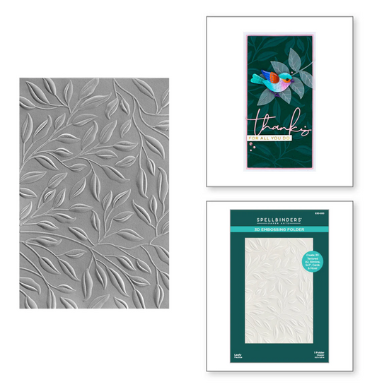 Spellbinders Leafy 3D Embossing Folder