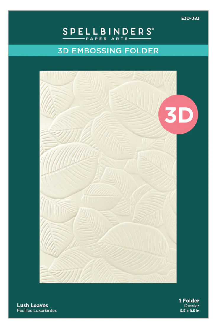 Spellbinders Lush Leaves 3D Embossing Folder