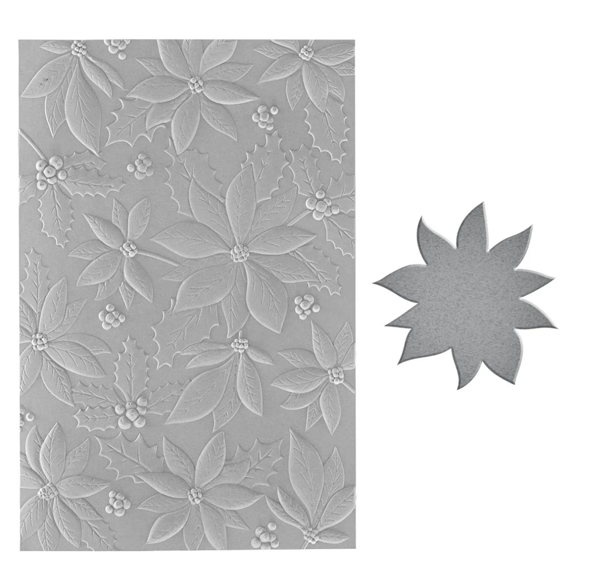 Spellbinders Playful Poinsettia 3D Embossing Folder & Die Set