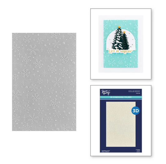 Spellbinders Sparkling Snow 3D Embossing Folder