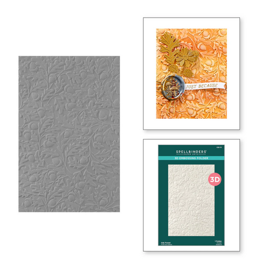 Spellbinders Oak Forest 3D Embossing Folder