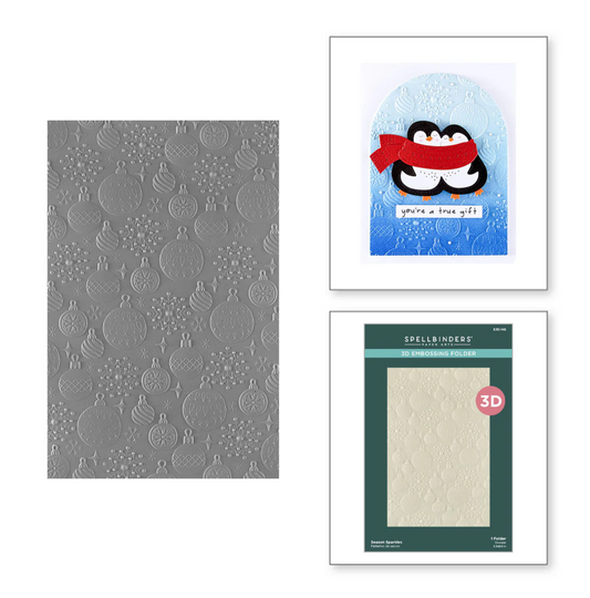 Spellbinders Season Sparkles 3D Embossing Folder