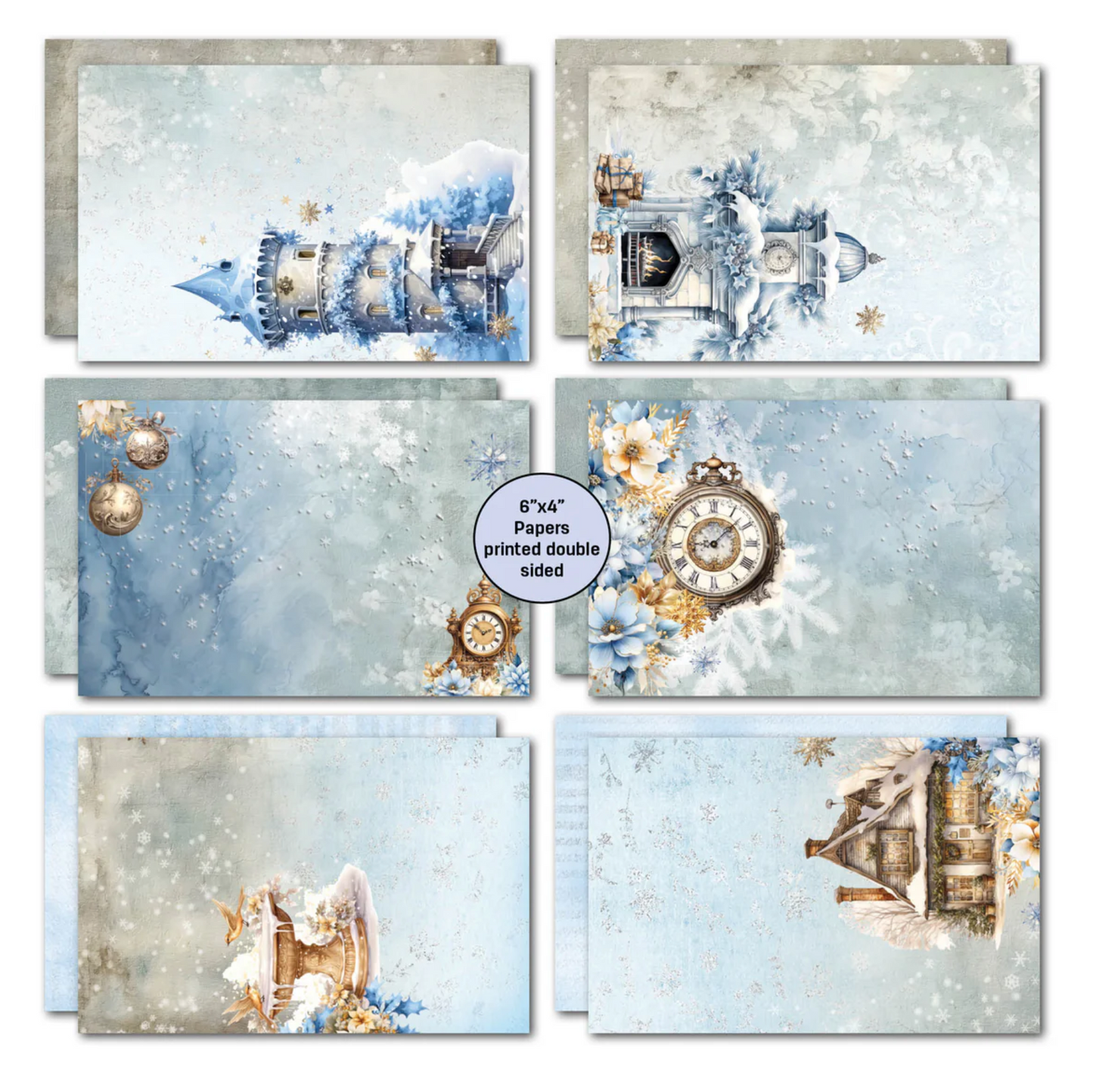 3Quarter Designs Snowflake Season 6x4 Card Pack