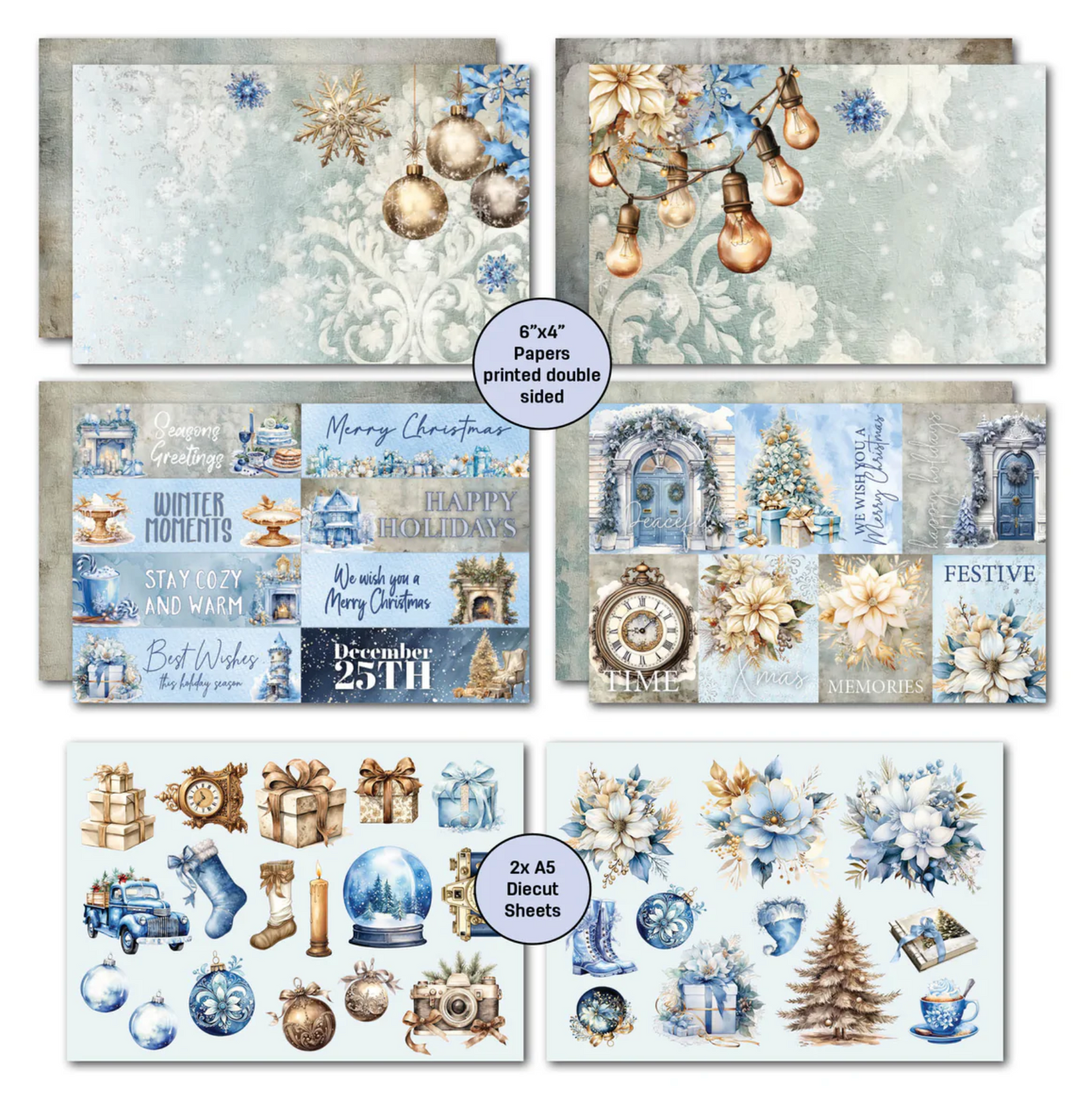 3Quarter Designs Snowflake Season 6x4 Card Pack