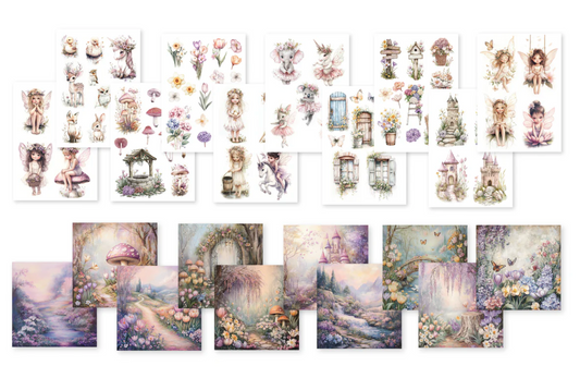 Dutch Doobadoo Collage Paperset Woodland Springs Bundle