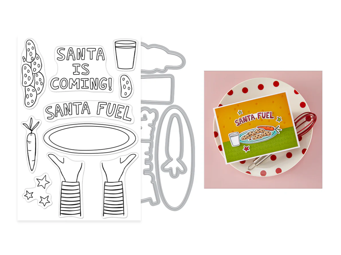Hero Arts Santa Fuel Stamp & Cut Set