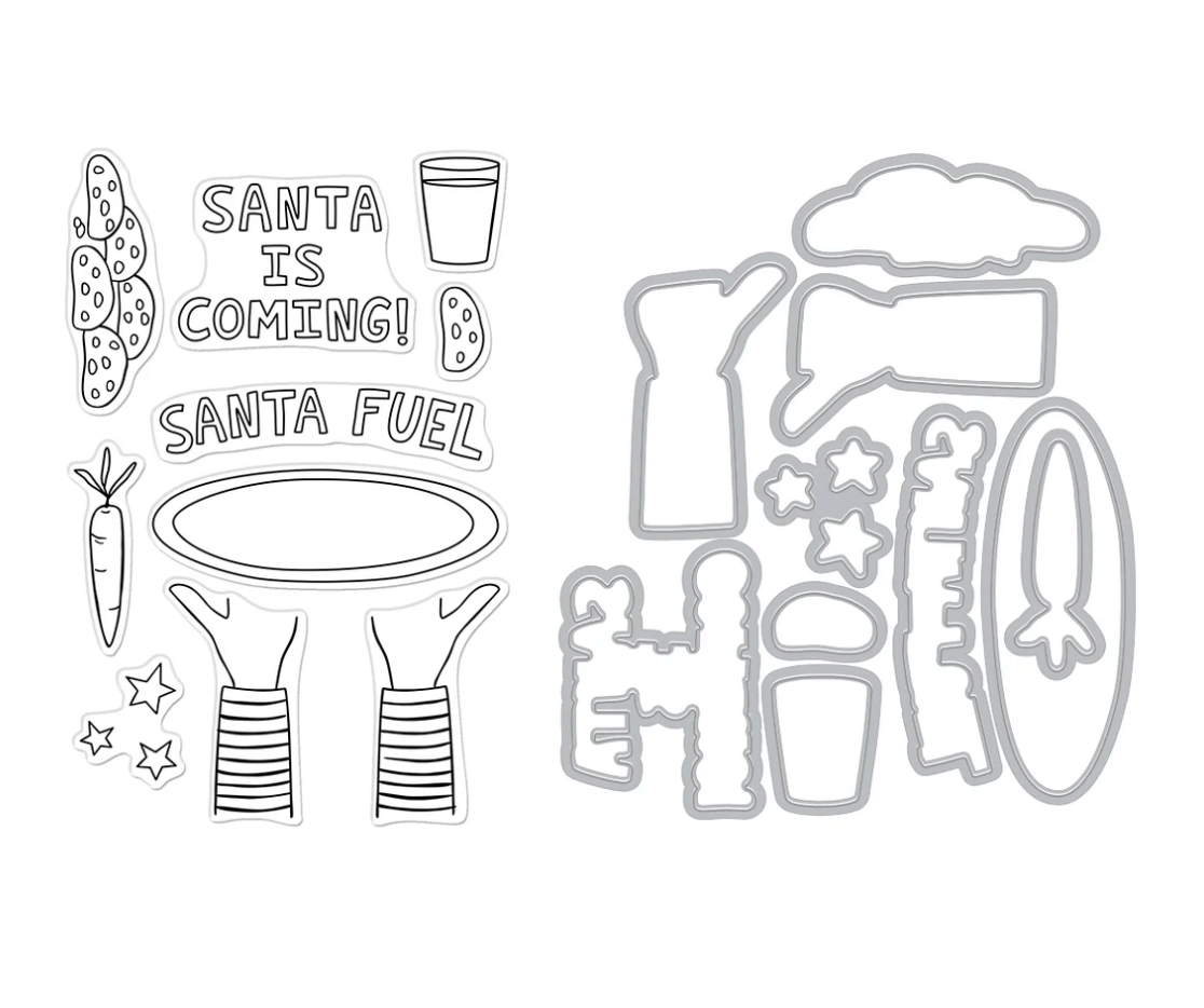 Hero Arts Santa Fuel Stamp & Cut Set