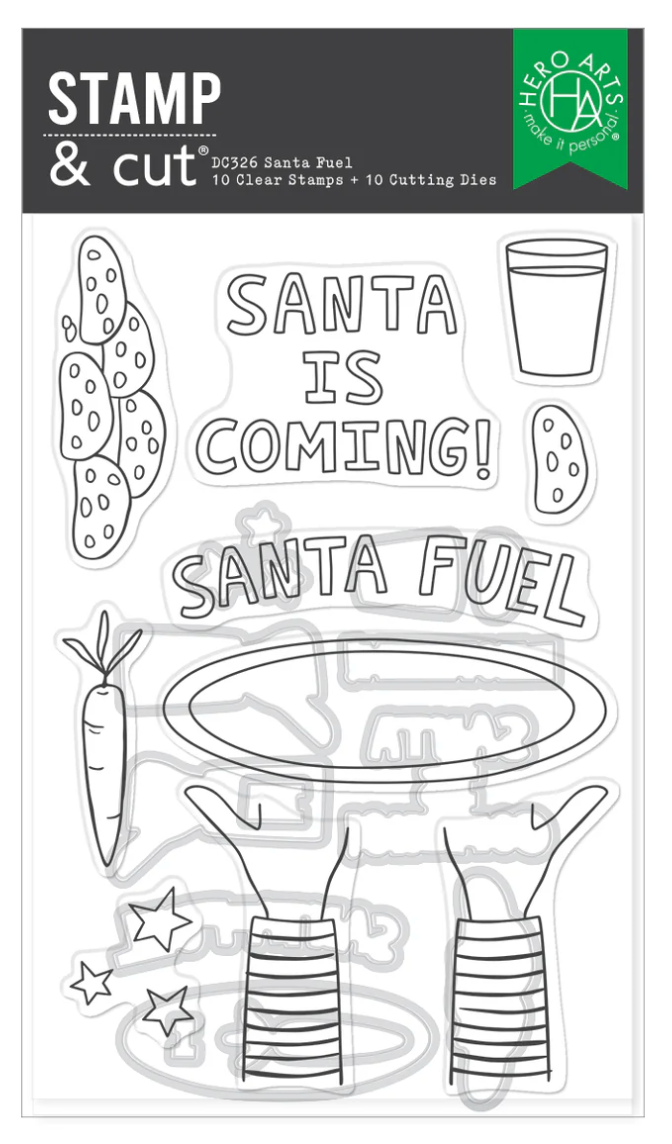 Hero Arts Santa Fuel Stamp & Cut Set