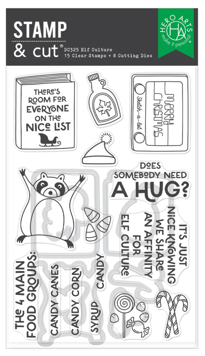 Hero Arts Elf Culture Stamp & Cut Set