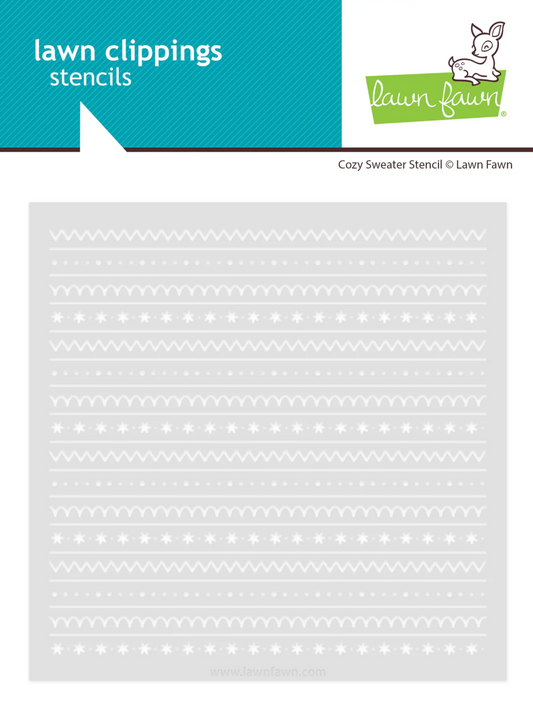 Lawn Fawn Cozy Sweater Stencil