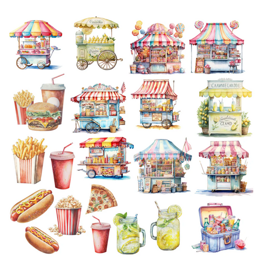 Simply Stated Carnival Concessions Fair Food Ephemera