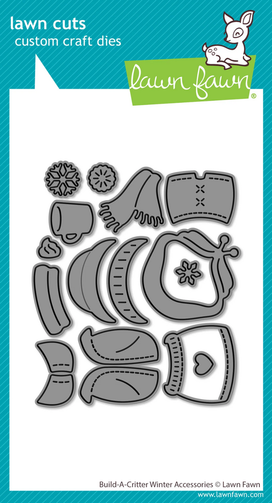 Lawn Fawn Build-A-Critter Winter Accessories Dies