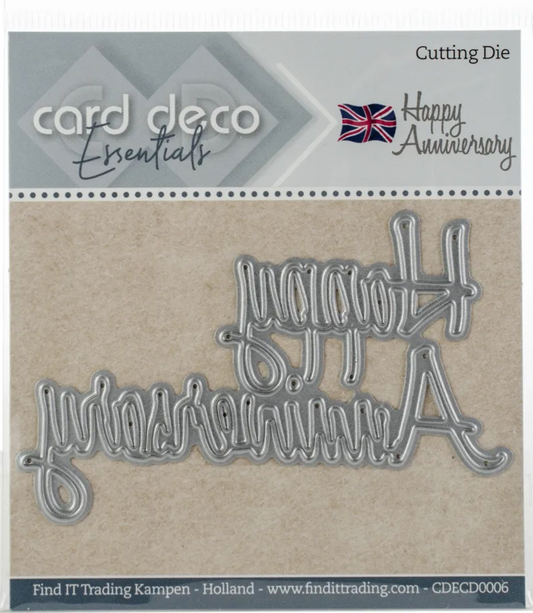 Card Deco - Happy Anniversary Die
