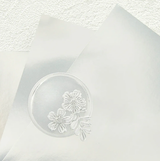Spellbinders Mirror Silver Cardstock 8 1/2" x 11" - 10 Pack