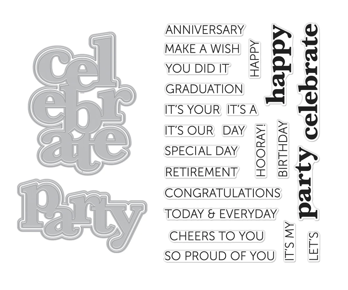 Hero Arts It's Our Anniversary Stamp & Cut