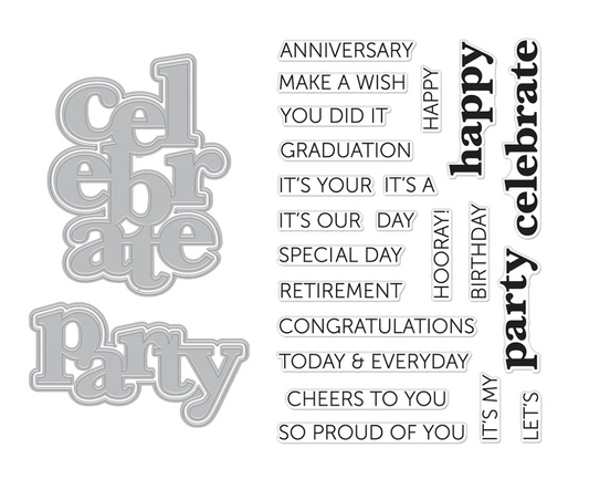 Hero Arts It's Our Anniversary Stamp & Cut