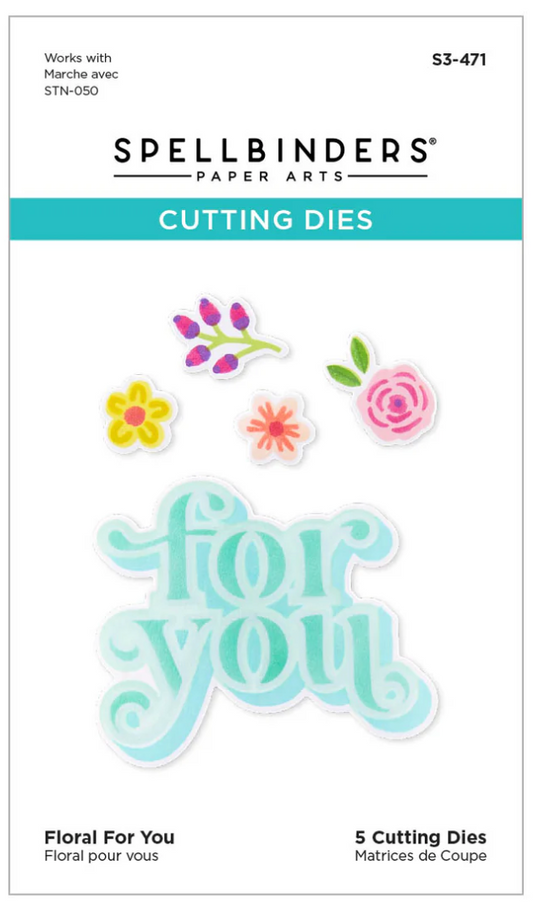 Spellbinders Floral For You Stencil and Die Set