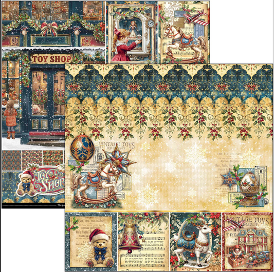 Ciao Bella Toy Shop Paper Pad 12"x12"