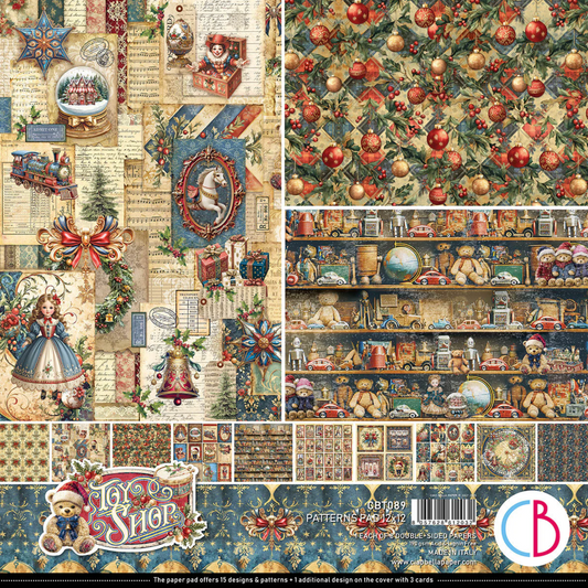 Ciao Bella Toy Shop Patterns Pad 12"x12"