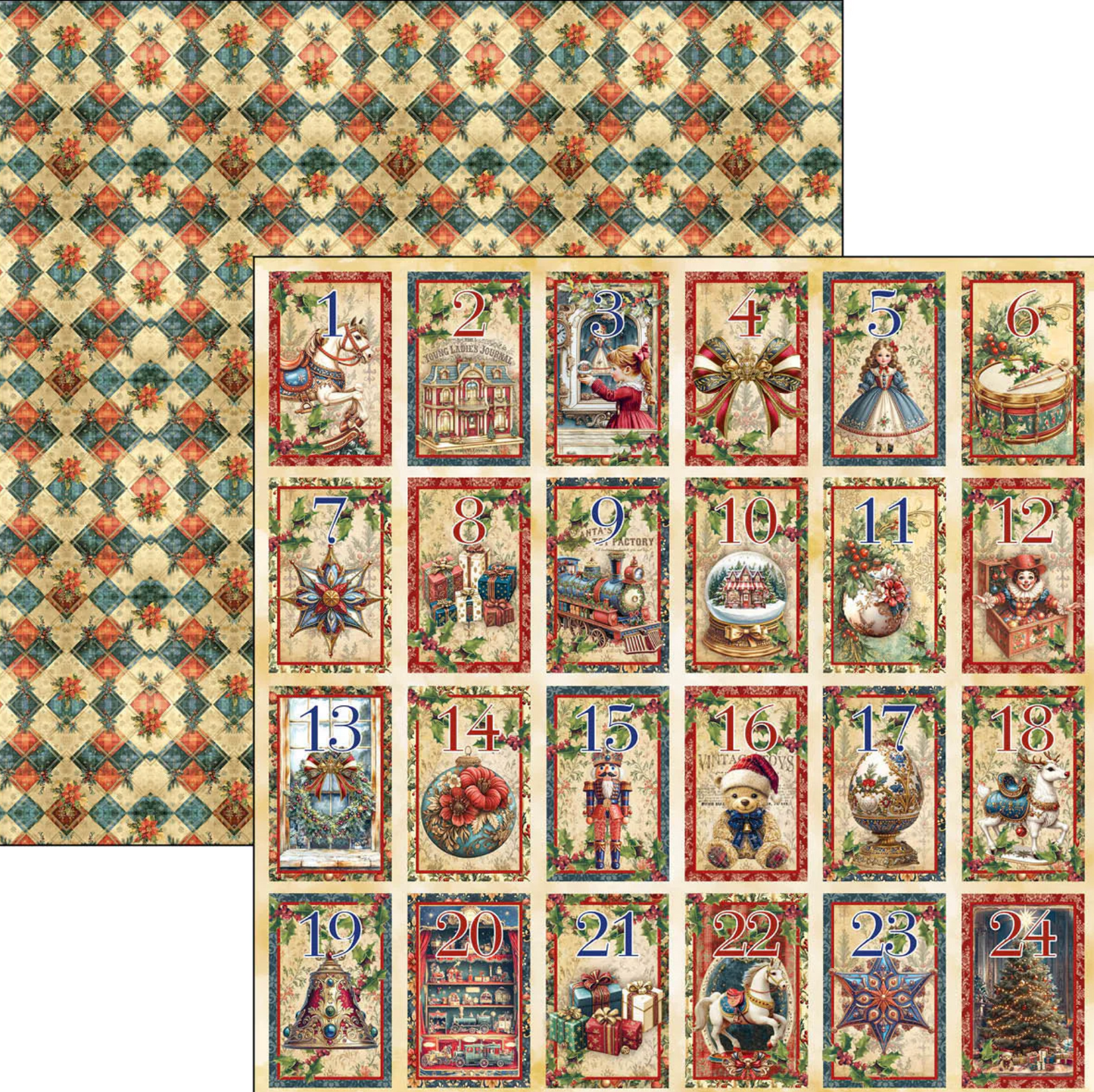 Ciao Bella Toy Shop Patterns Pad 12"x12"