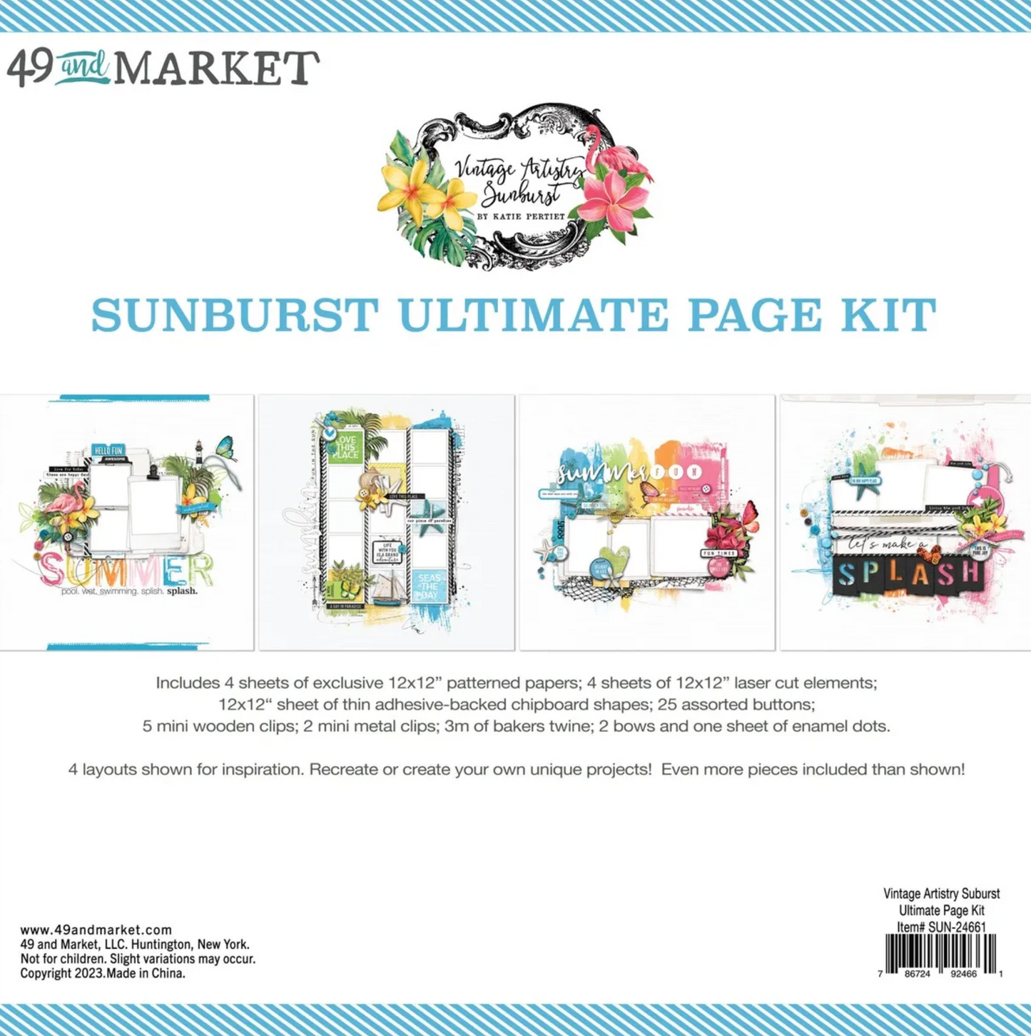 49 and Market Sunburst 12x12 Page Kit