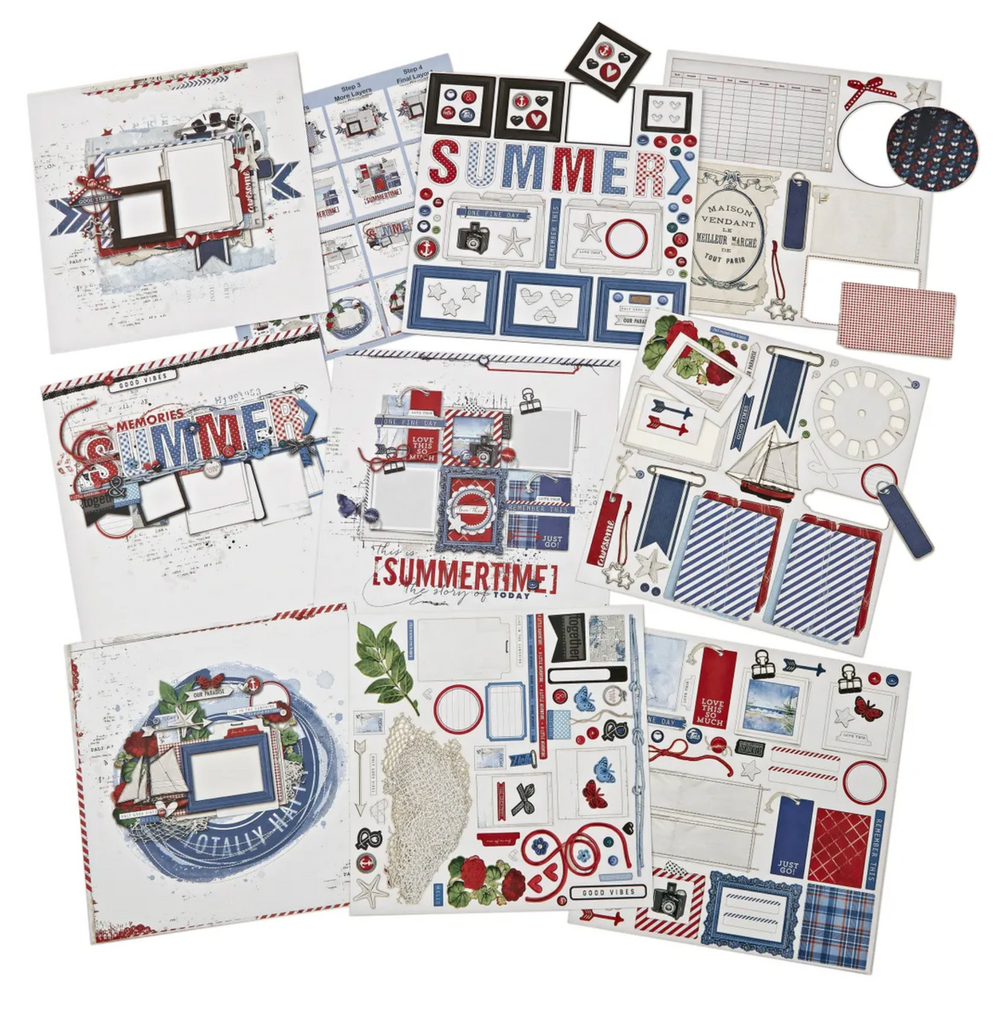 49 and Market Summer Porch Page Kit