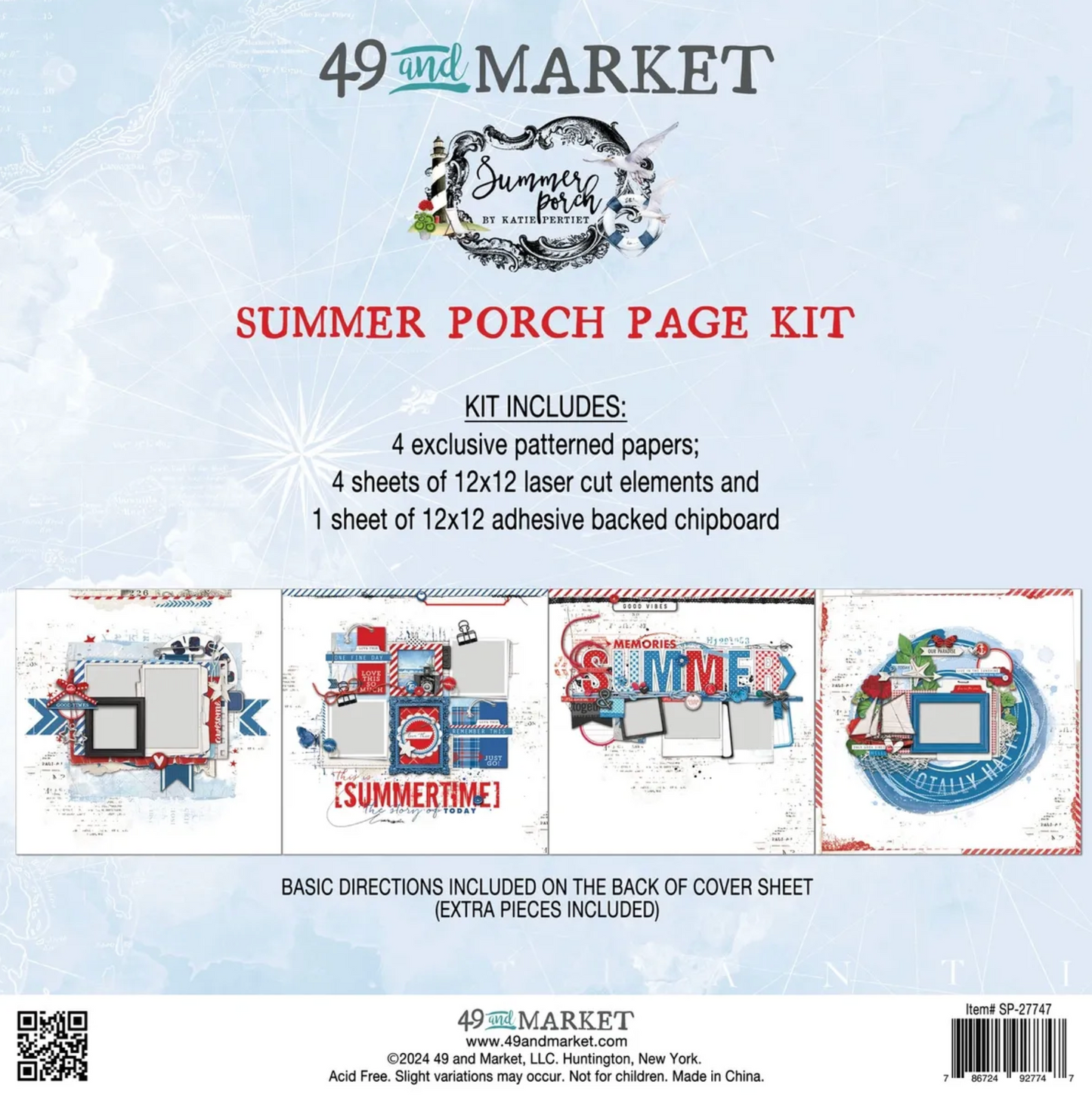 49 and Market Summer Porch Page Kit