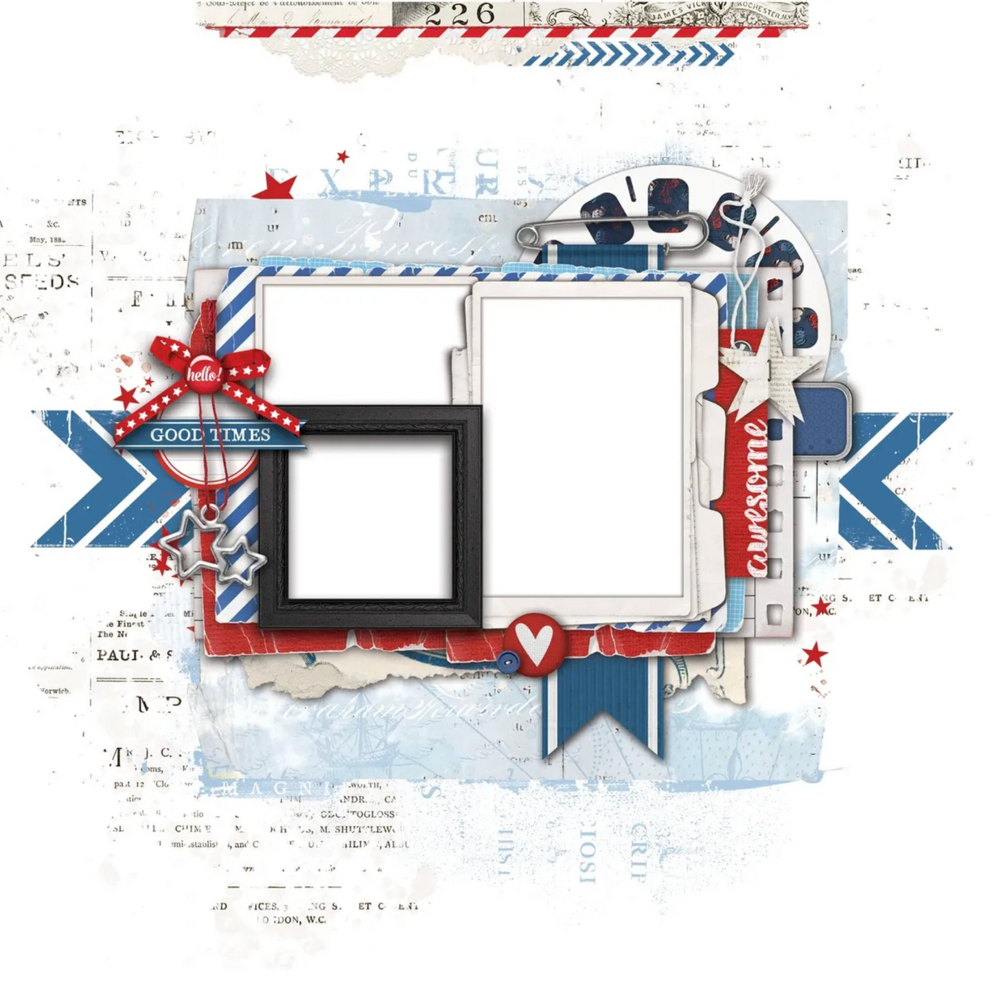 49 and Market Summer Porch Page Kit