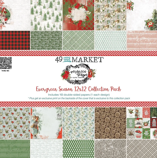 49 and Market Evergreen Season Collection Pack 12"X12"