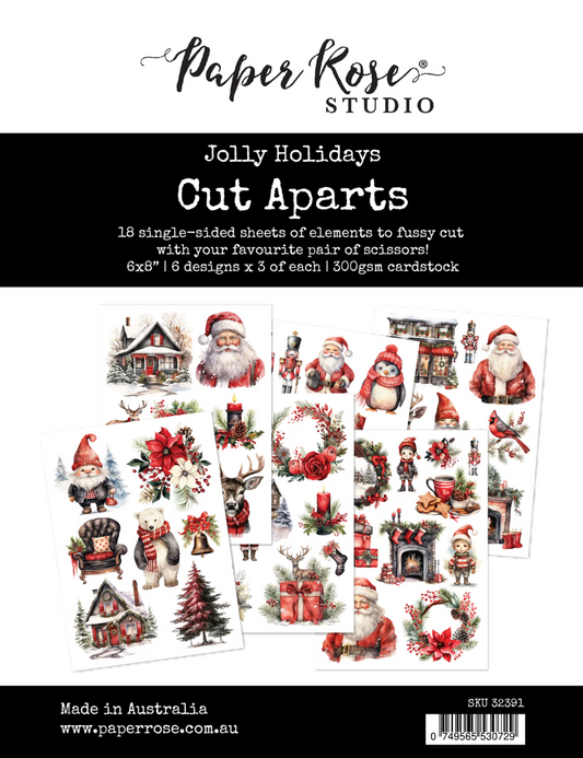Paper Rose Studio Jolly Holidays Cut Aparts Paper Pack