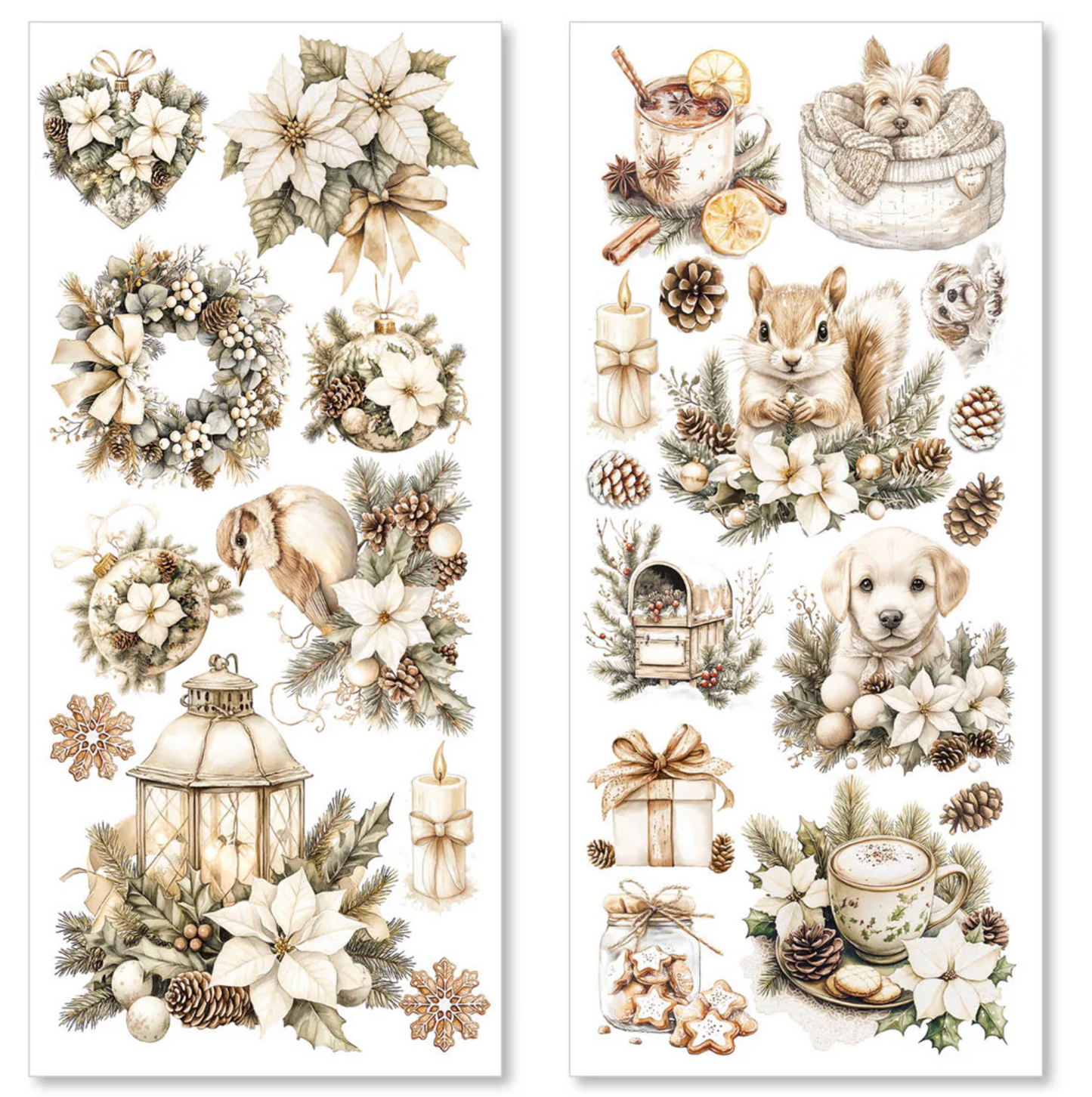 Ciao Bella Winter Season Transparent Adhesive Sheets 5/Pkg