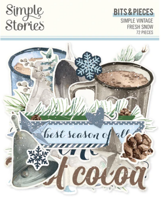 Simple Stories Simple Vintage Fresh Snow Bits & Pieces
