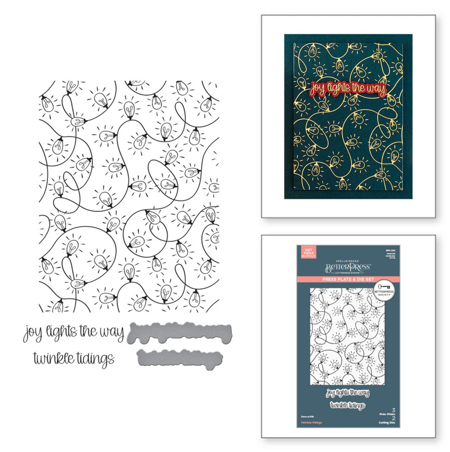 Twinkle Tidings Press Plate & Die Set BetterPress Society October 2025