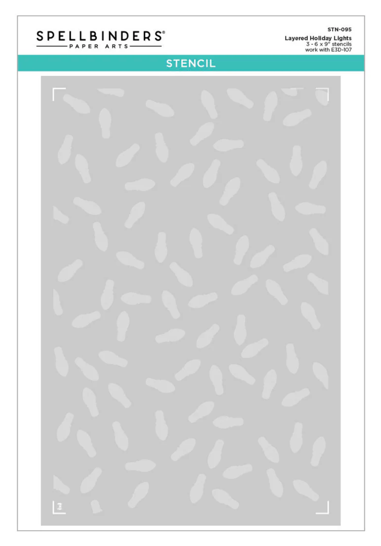 Spellbinders Holiday Lights 3D Embossing Folder