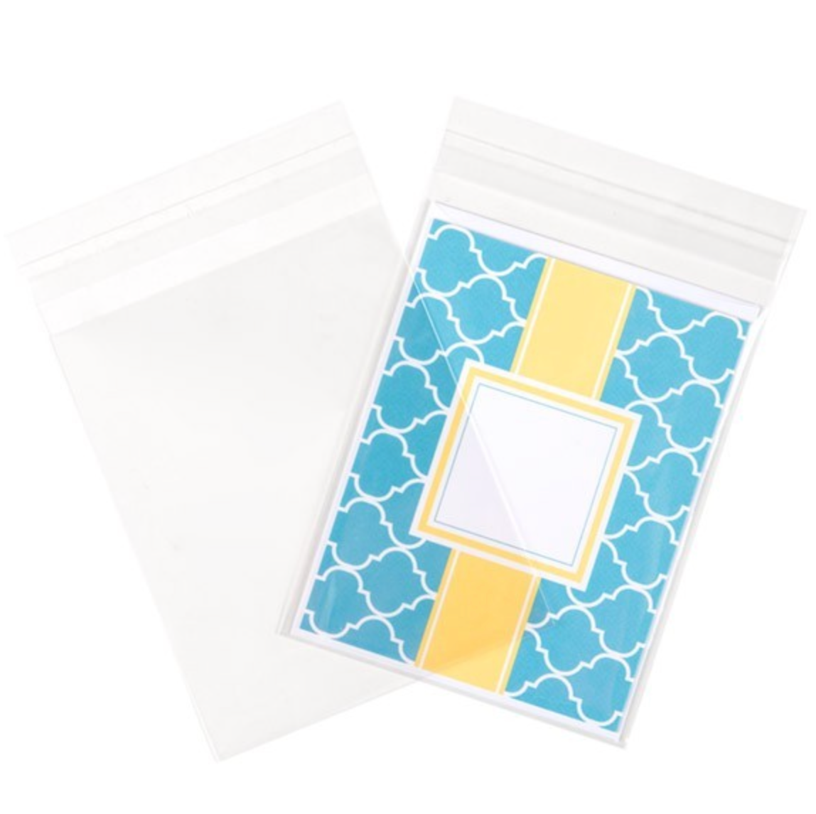 Crystal Clear Bags® with Flap 4 5/8" x 5 3/4" 100 pack B54