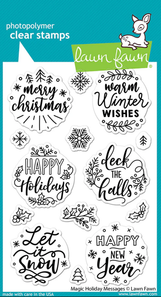 Lawn Fawn Magic Holiday Messages Bundle