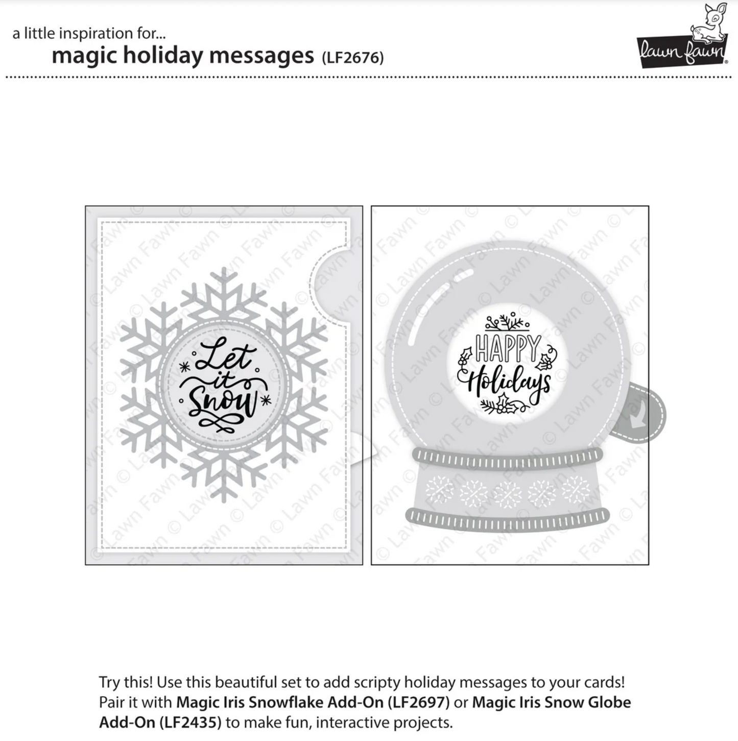 Lawn Fawn Magic Holiday Messages Bundle