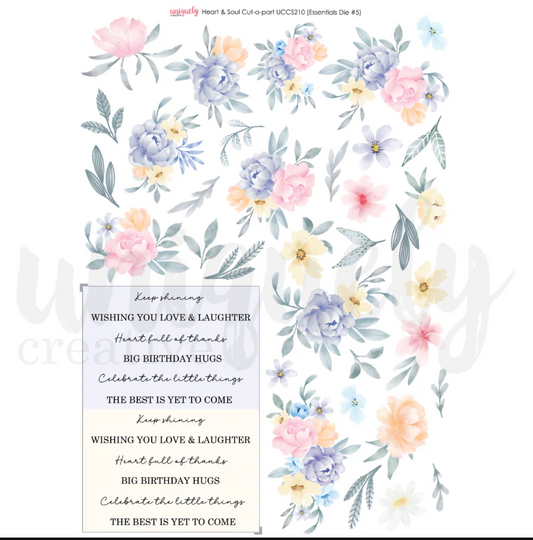 Uniquely Creative Heart & Soul Cut-a-Part Sheet
