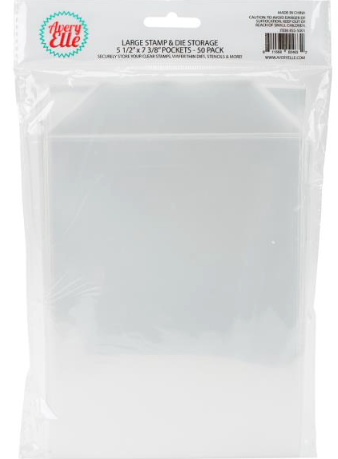 Avery Elle Large Stamp & Die Storage Pockets 50/Pkg
