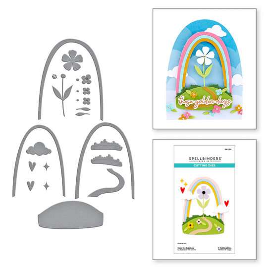 Spellbinders Over The Rainbow Etched Dies