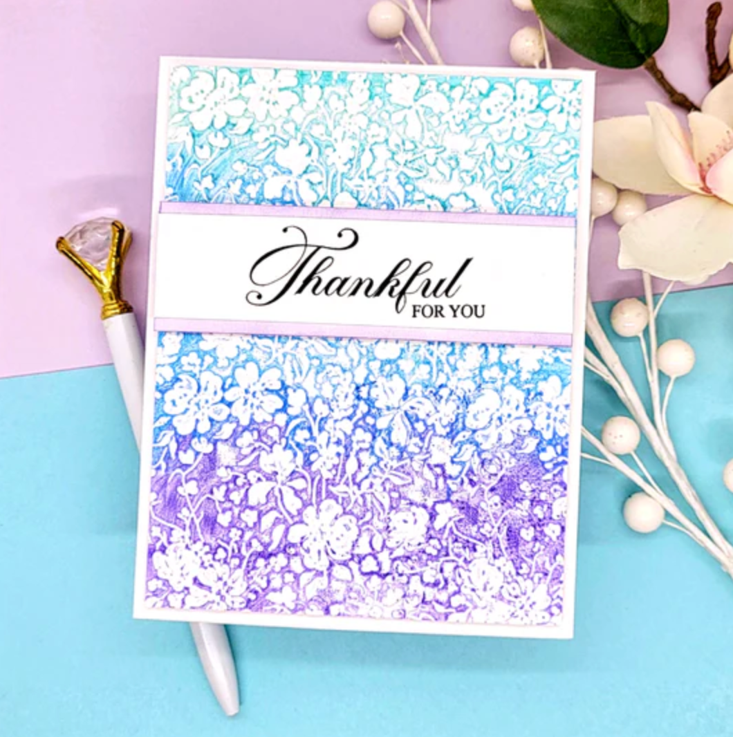 LDRS Romantic Floral 3D Embossing Folder