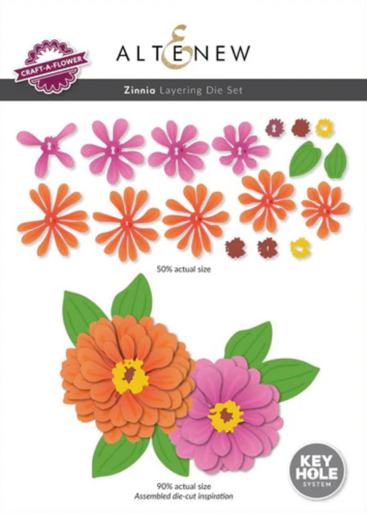 Altenew Craft-A-Flower: Zinnia Layering Die Set